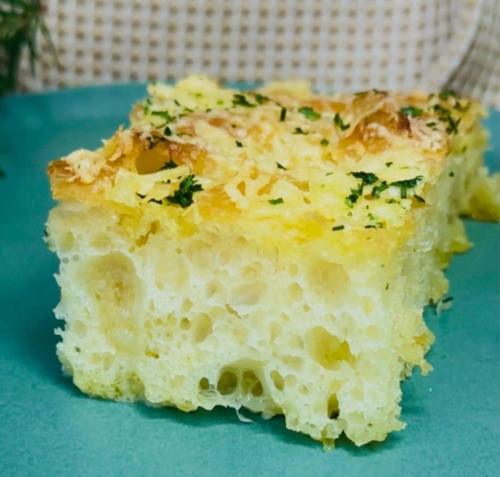 FOCACCIA DE ALHO – Longa&nbsp;Fermentação