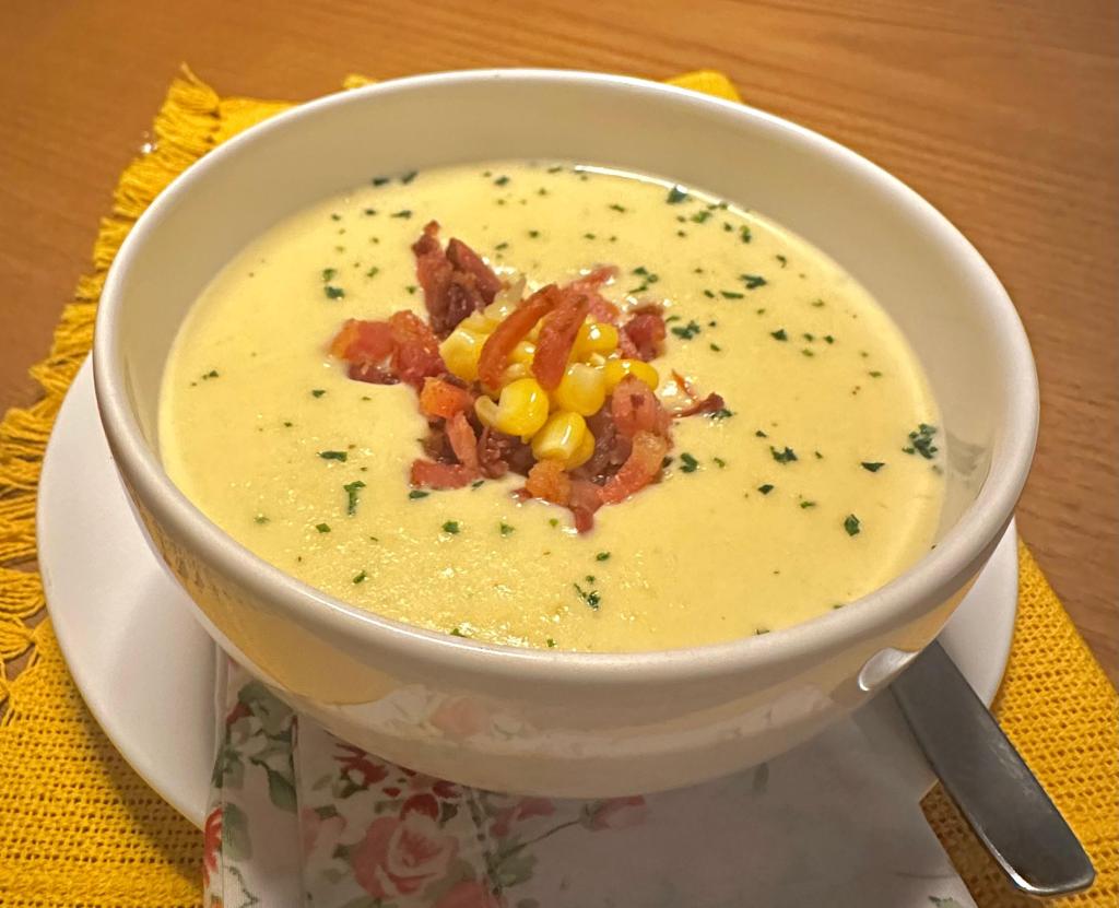 SOPA CREMOSA DE MILHO com&nbsp;BACON