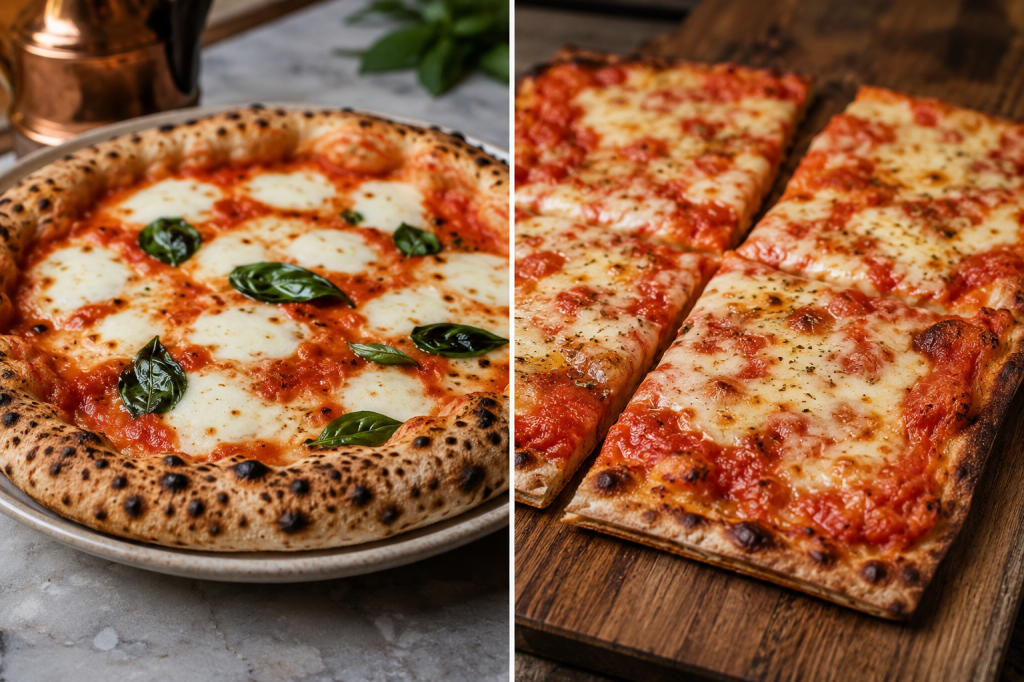PIZZA NAPOLITANA x PIZZA ROMANA