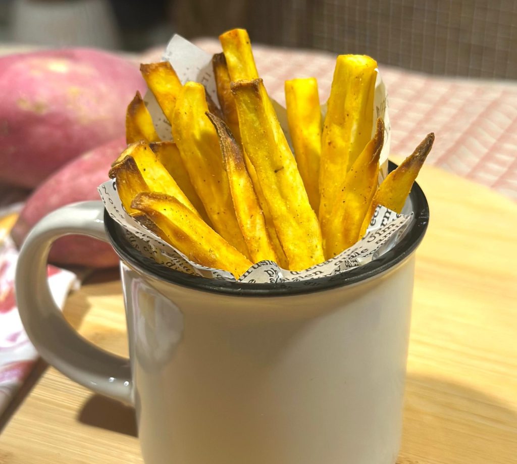 STICKS de BATATA-DOCE – Na Airfryer